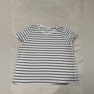 Reitmans Black and White Striped Tee Plus Size XXL Everyday Office Casual